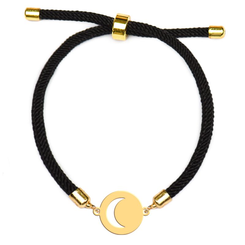 دستبند طلا 18 عیار زنانه فرشته مدل ماه WBLAB-000012 -  - 2