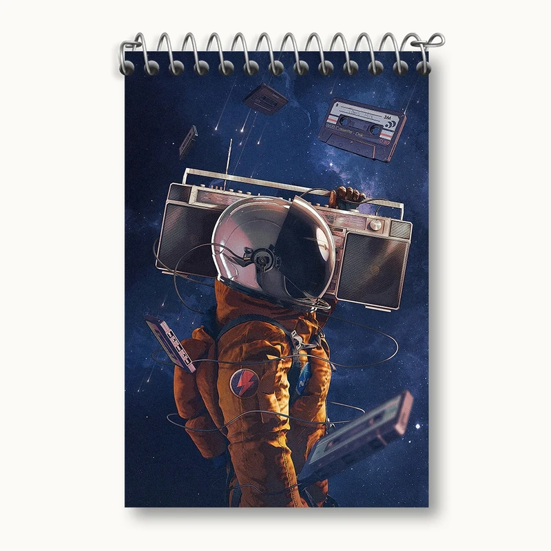 دفتر یادداشت 50 برگ خندالو مدل فضانورد کد F117