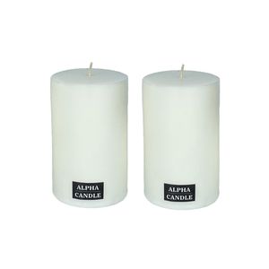 شمع آلفا طرح استوانه ای مدل 10*6 مجموعه 2 عددی