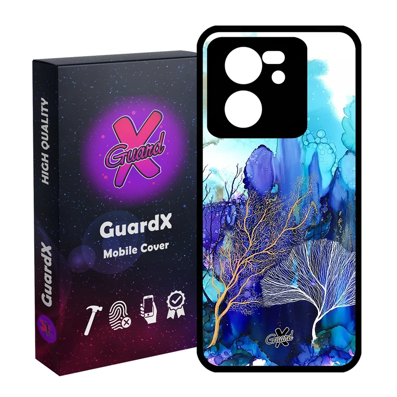 کاور گارد ایکس طرح آبرنگی مدل Glass10292 مناسب برای گوشی موبایل شیائومی 13T/13T Pro/Redmi K60 Ultra