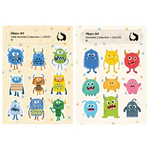 برچسب هیپو آرت مدل هیولاها بسته دو عددی