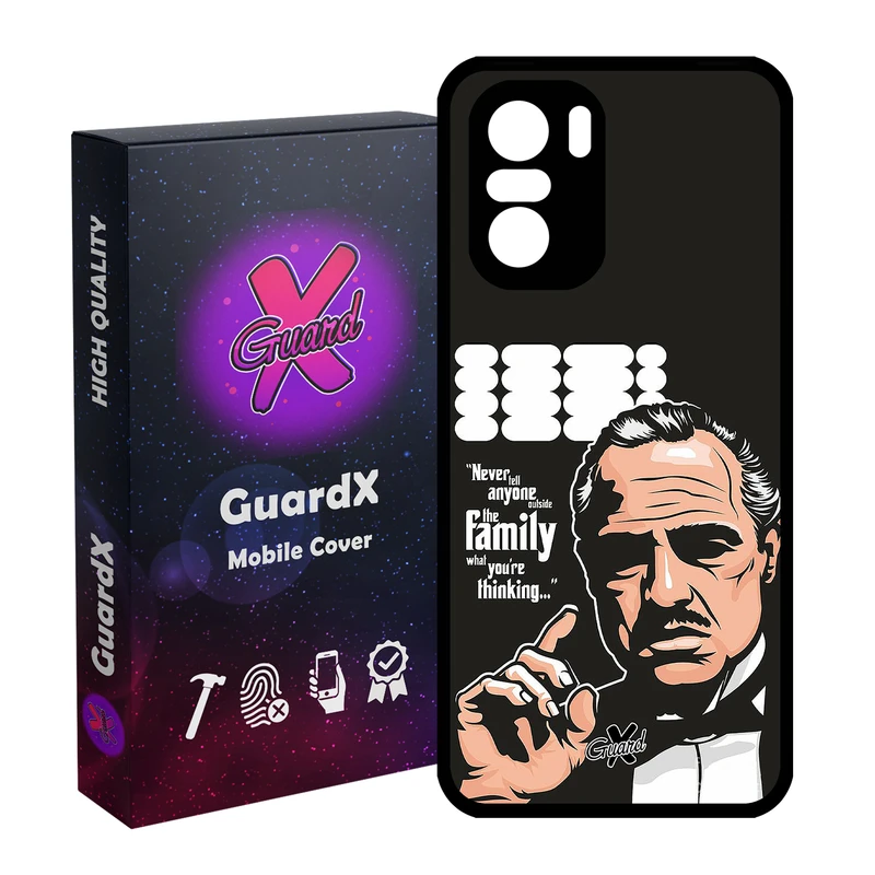 کاور گارد ایکس طرح God Father مدل Glass10197 مناسب برای گوشی موبایل شیائومی Poco F3/MI 11X/MI 11X Pro/Redmi K40/K40 Pro