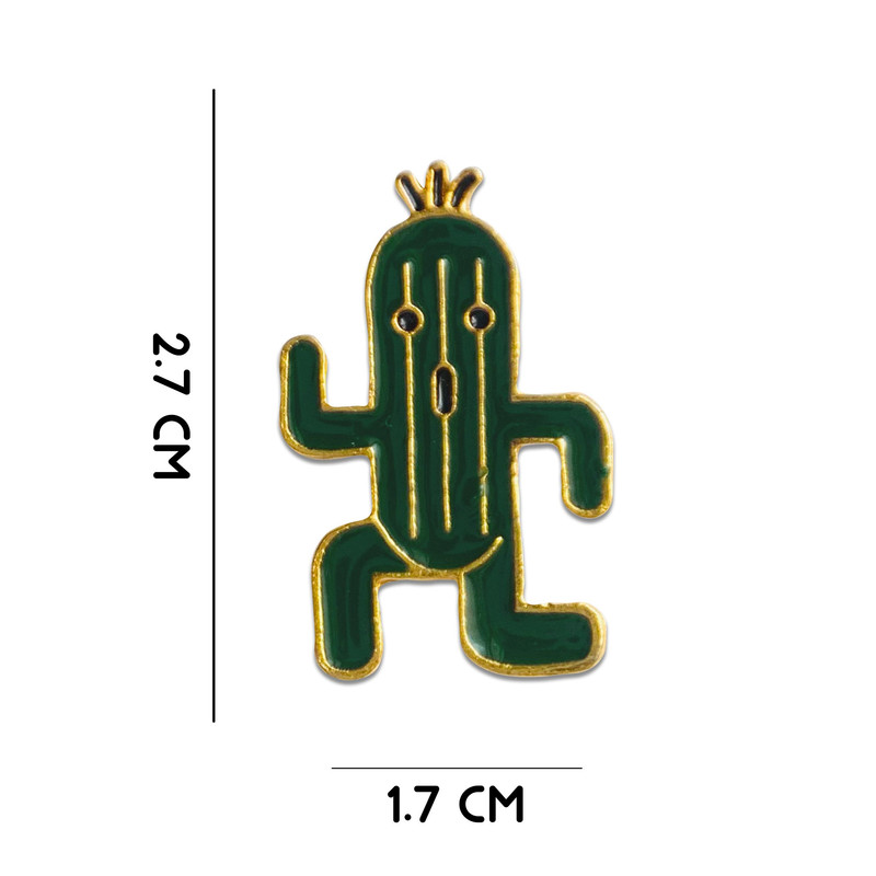 سنجاق سینه دخترانه طرح کاکتوس