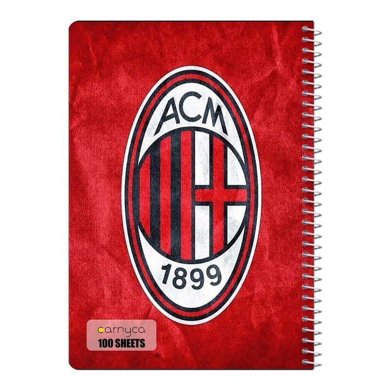 دفتر شطرنجی 100 برگ سیمی کارنیکا طرح آ.ث. میلان AC Milan کد 61915