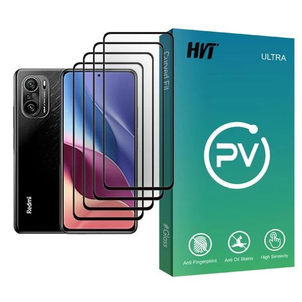 محافظ صفحه نمایش اچ وی تی مدل PV Glass MIX004 مناسب برای گوشی موبایل شیائومی Redmi K40 Pro plus بسته چهار عددی