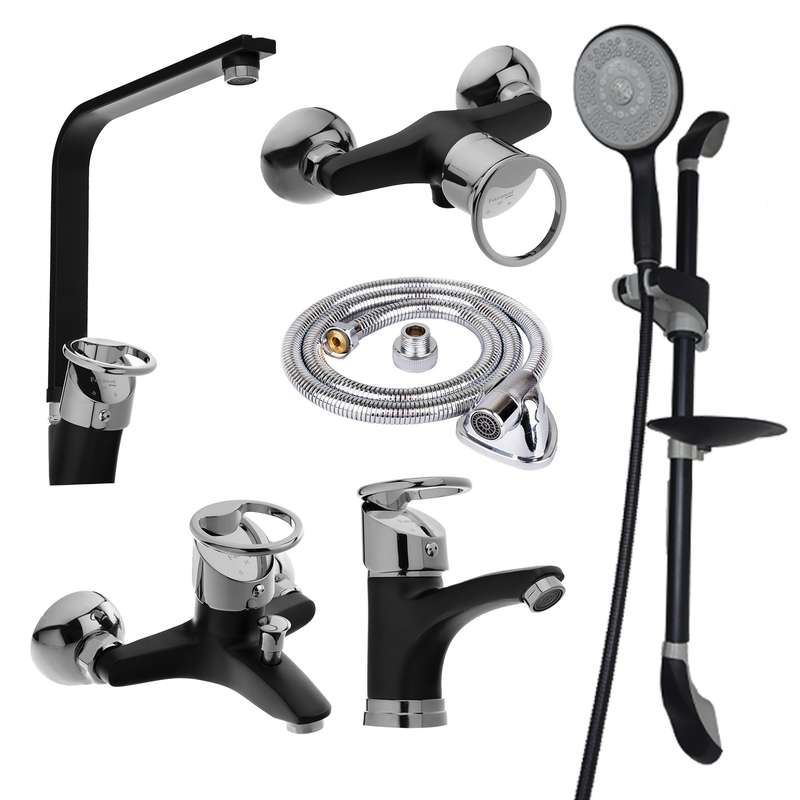 ست شیر الات شیرآلات بهداشتی و ساختمانی توفیق مدل تنسو النگویی مجموعه 6 عددی ست شیر الات شیرآلات بهداشتی و ساختمانی توفیق مدل تنسو النگویی مجموعه 6 عددی