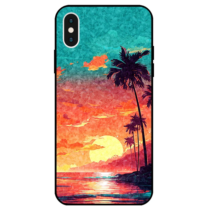 کاور مگافون طرح تابستان مدل 8000 مناسب برای گوشی موبایل اپل iPhone X / XS                 
