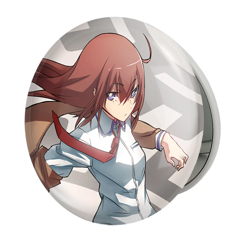 آینه جیبی خندالو طرح کوریسو ماکیسه انیمه اشتاینز گیت مدل تاشو کد 17482 