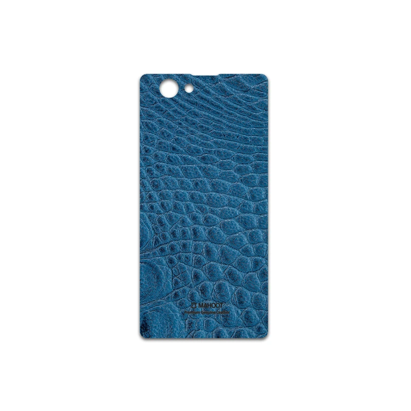برچسب پوششی ماهوت مدل Blue-Crocodile-Leather مناسب برای گوشی موبایل سونی Xperia Z1 Compact