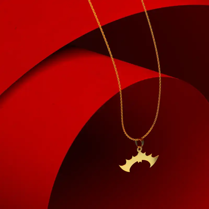 گردنبند طلا 18 عیار زنانه مدوپد مدل هالووین کد G3-1-1232