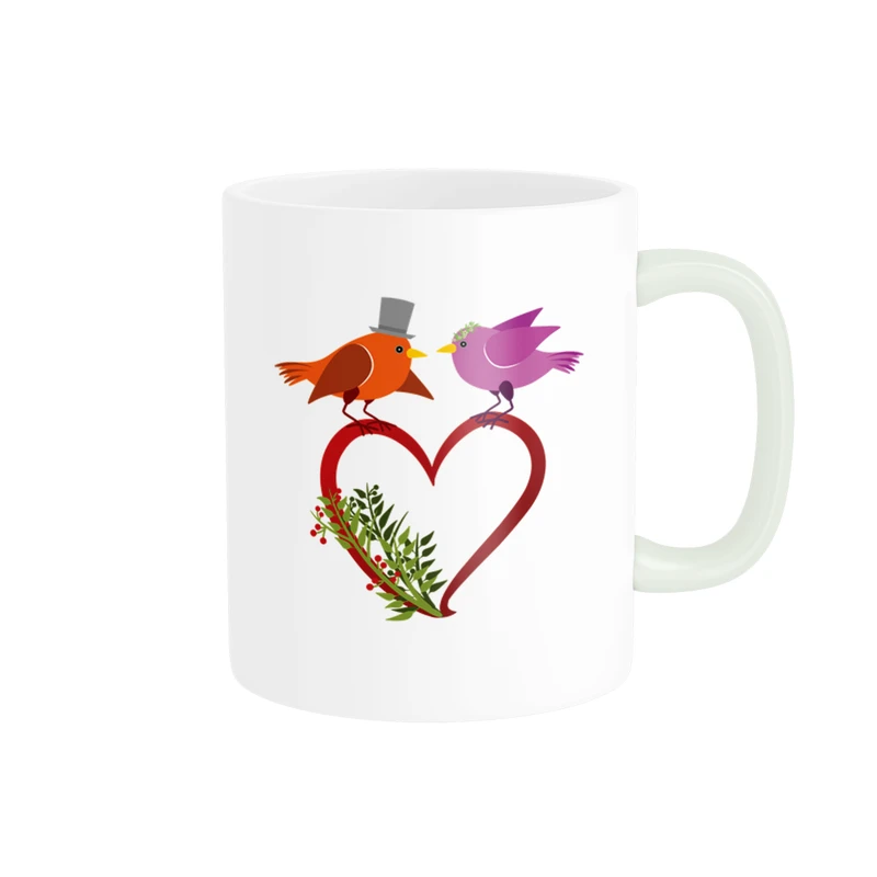 ماگ پاد آفرین مدل ازدواج پرنده ها کد DKC176