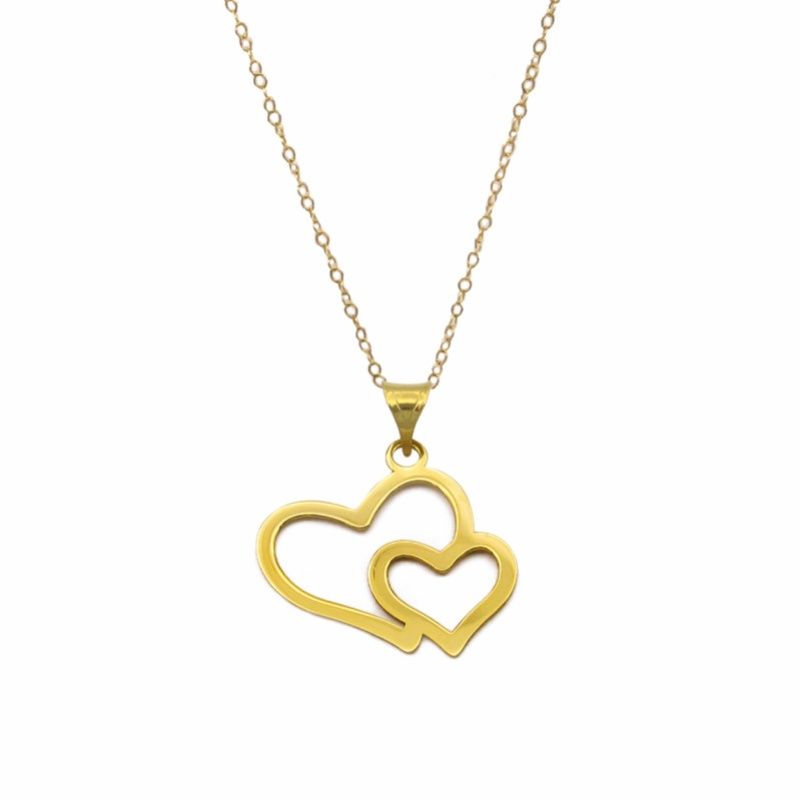 گردنبند طلا 18 عیار زنانه مدل قلب -  - 2
