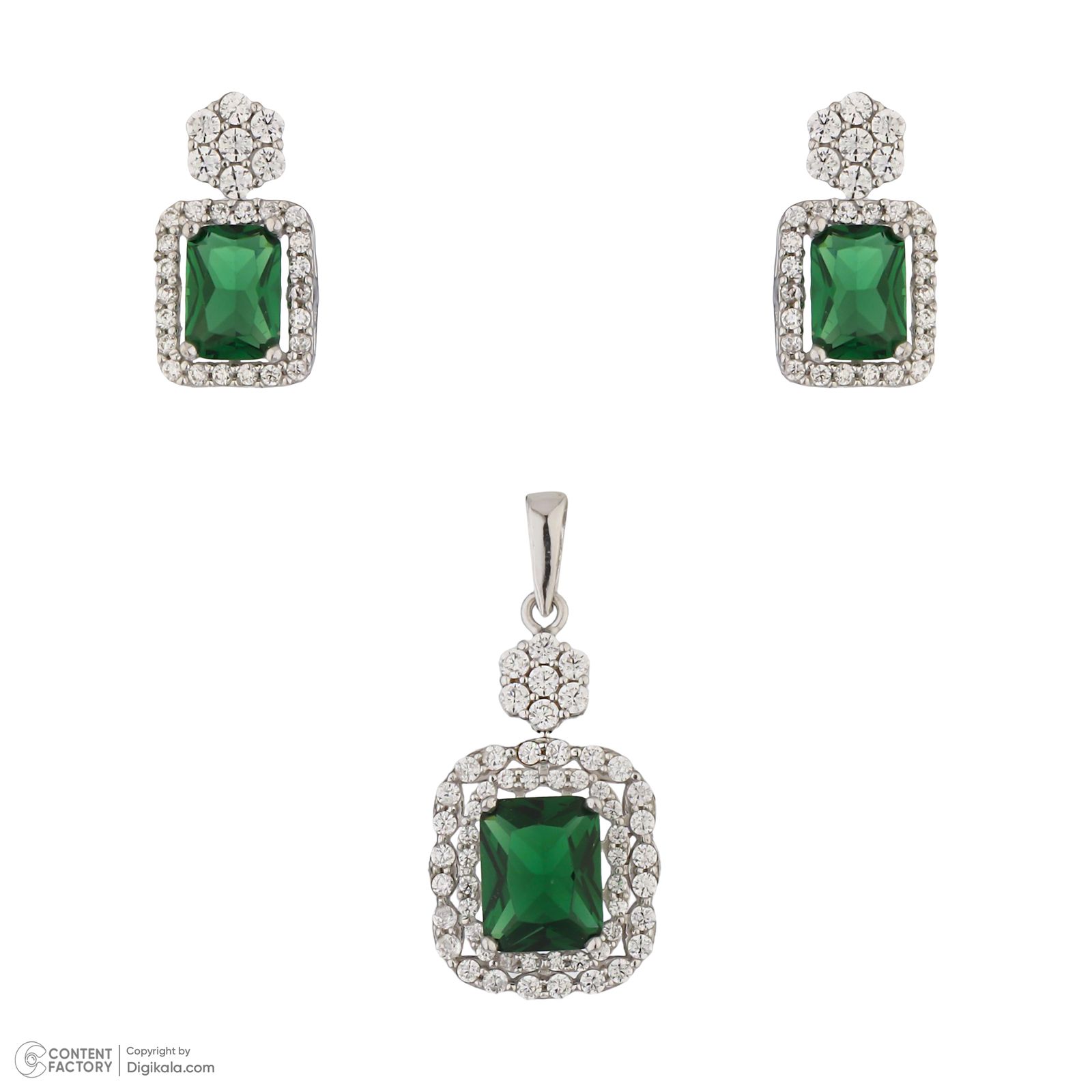 نیم ست طلا 18 عیار زنانه طلای مستجابی مدل 70118 - - 2