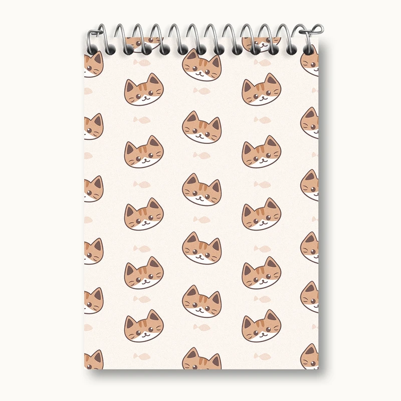 دفتر یادداشت 50 برگ خندالو مدل گربه (Cat) کد N449