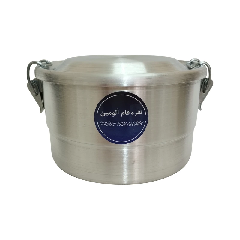 ظرف سفری نقره فام آلومین مدل 2 طبقه کد 001