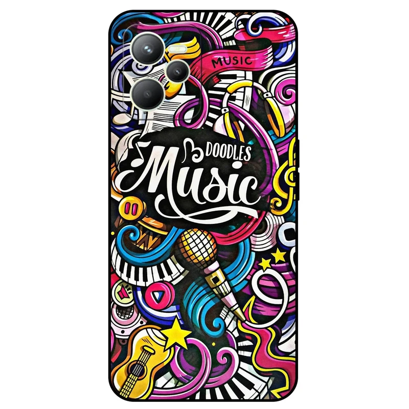 کاور مگافون طرح موزیک مدل 8241 مناسب برای گوشی موبایل ریلمی C35