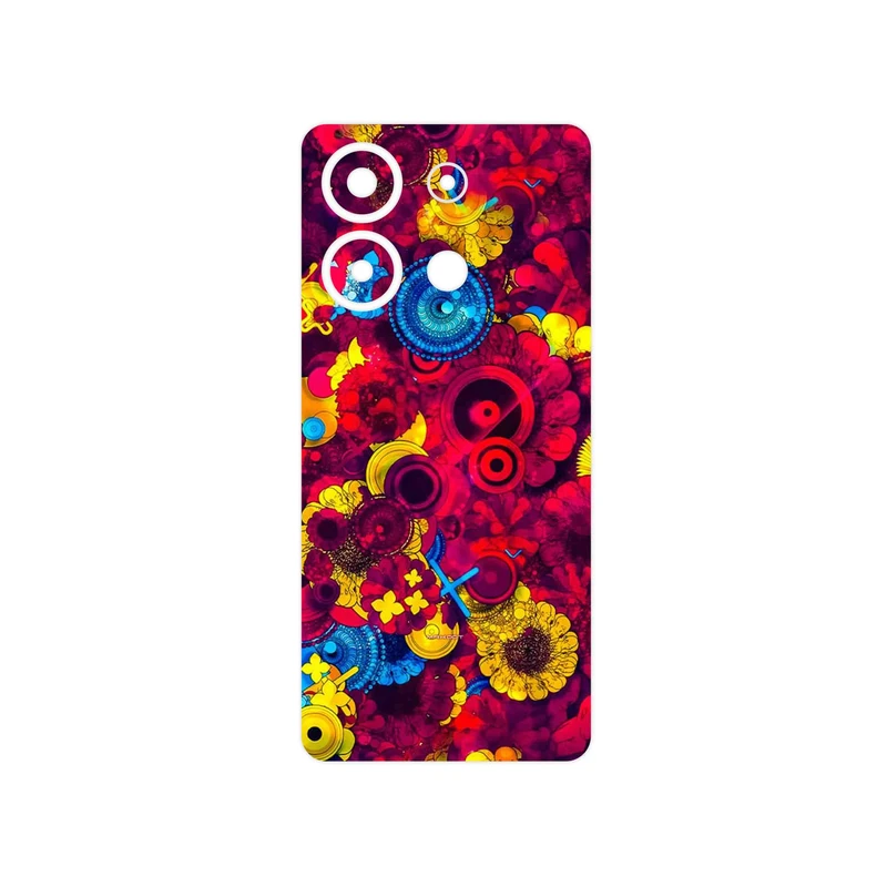 برچسب پوششی ماهوت مدل Vector Flower Garden Digital Art مناسب برای گوشی موبایل شیائومی Redmi Note 13 4G