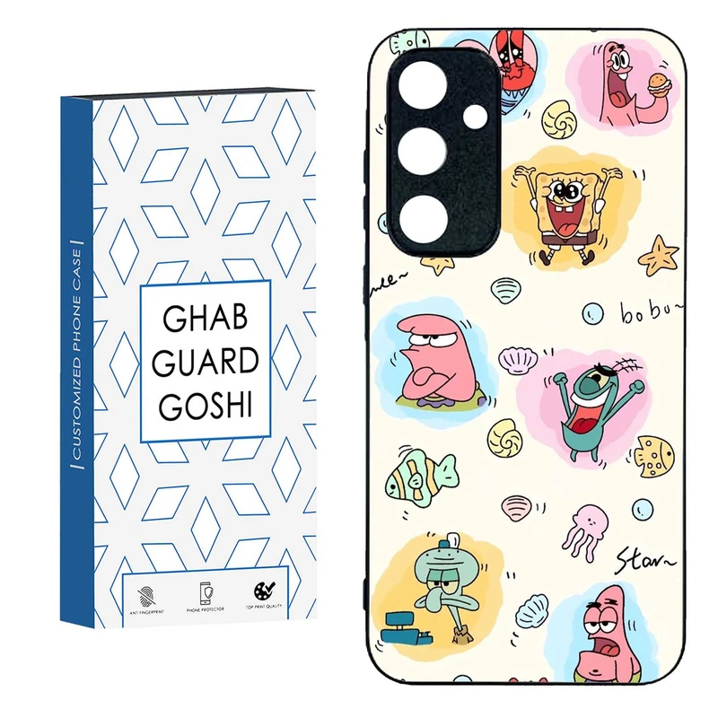 کاور قاب گارد گوشی طرح باب و پاتریک کد TPU-198 مناسب برای گوشی موبایل سامسونگ  GALAXY A35  