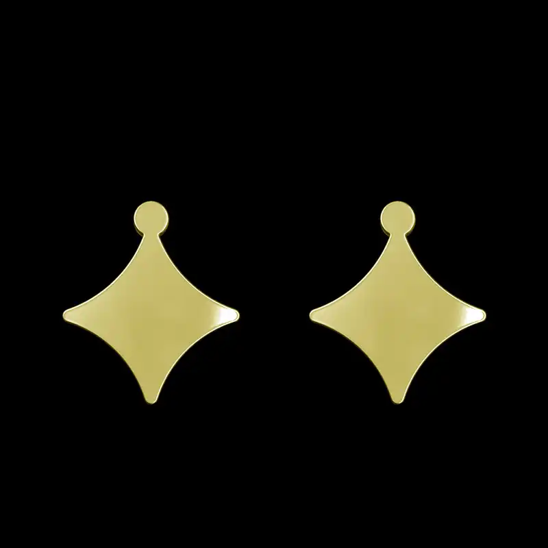 گوشواره طلا 18 عیار زنانه مدوپد مدل ستاره کد GA1-15533