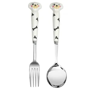 قاشق و چنگال مدل Animal طرح سگ