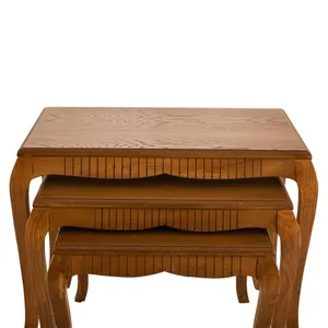 میز پذیرایی کد 3-TGA100/4-BR مجموعه 3 عددی