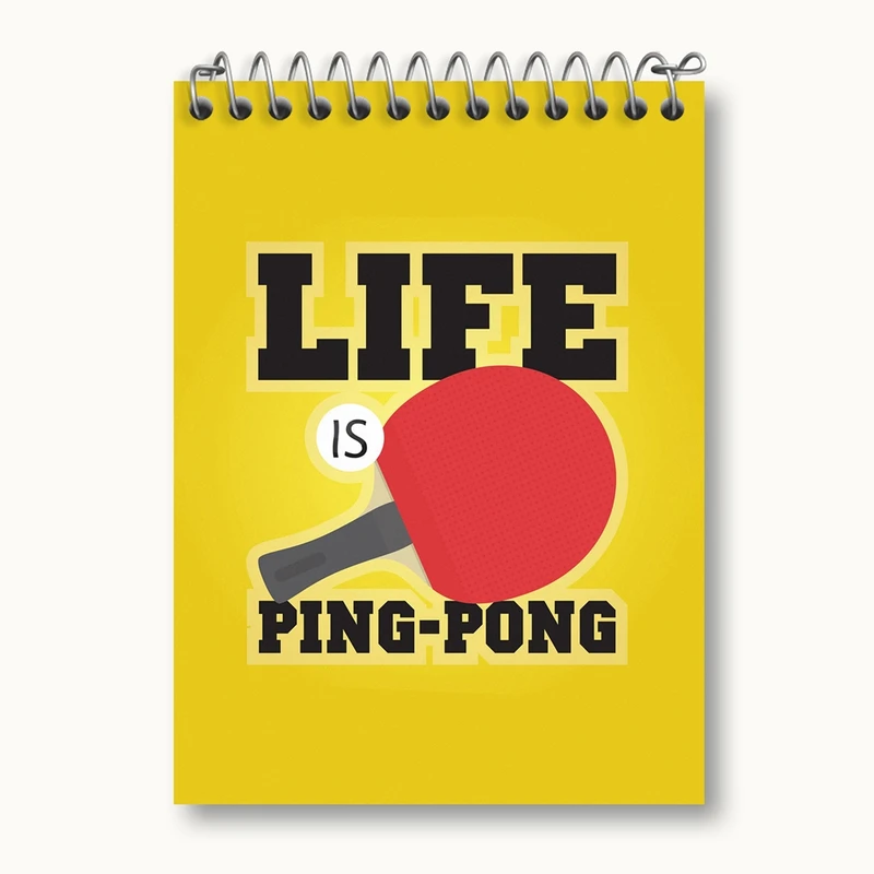 دفتر یادداشت 50 برگ خندالو مدل پینگ پنگ Ping Pong کد 27989
