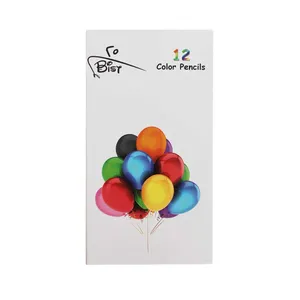 مداد رنگی 12 رنگ بیست طرح بادکنک کد 33