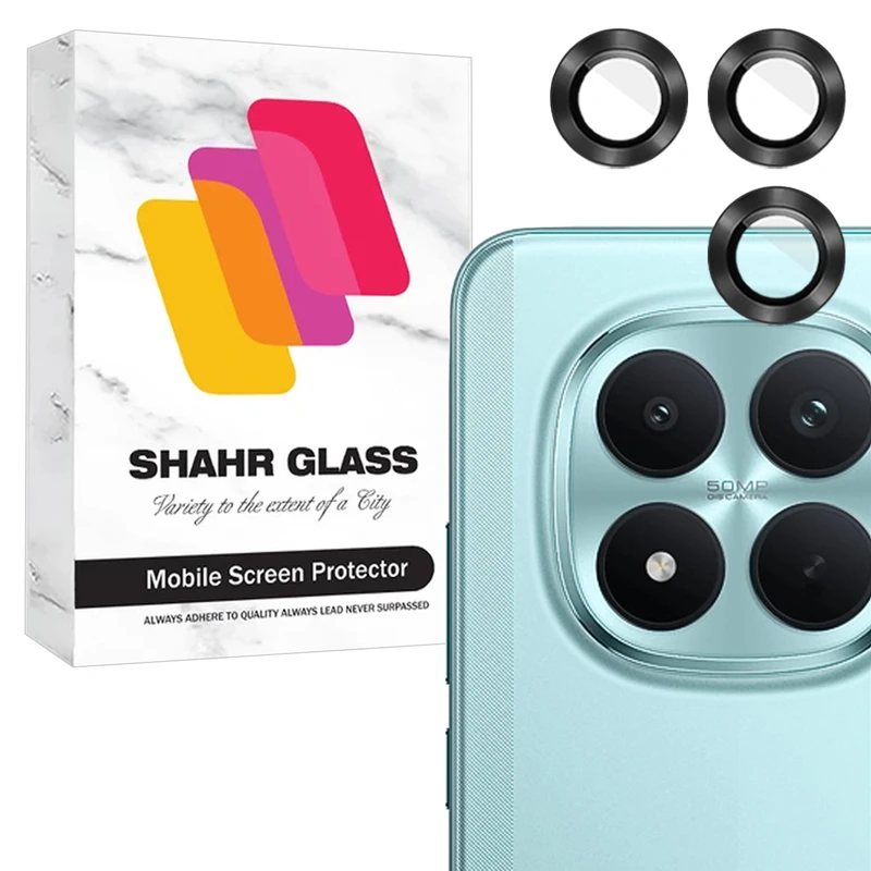 محافظ لنز دوربین شیشه‌ای شهر گلس مدل RINS20 مناسب برای گوشی موبایل شیائومی Poco M8 Pro