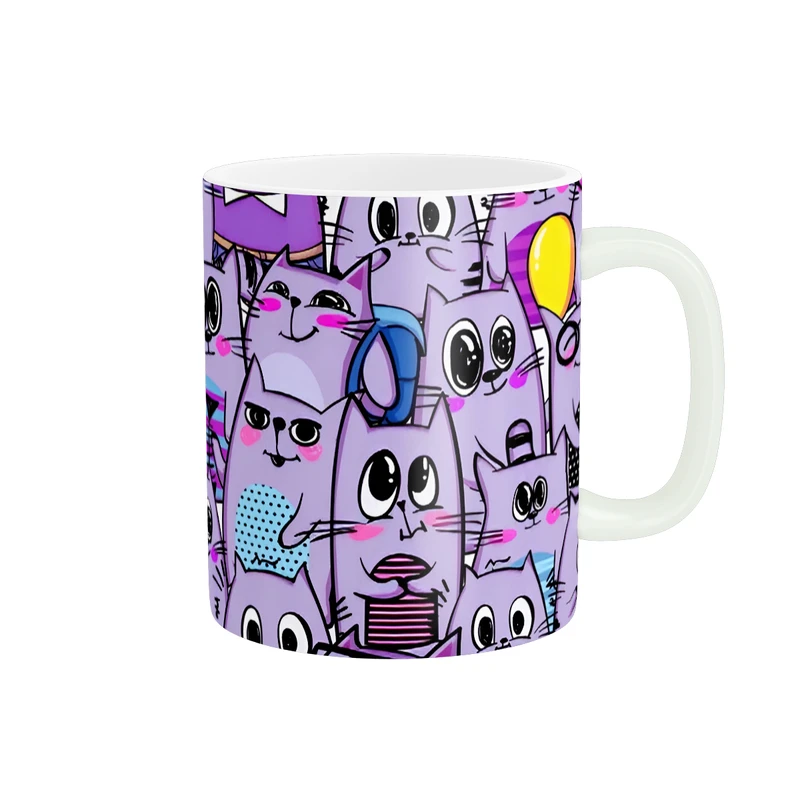 ماگ زیگورات مدل گربه های فانتزی کد 3072