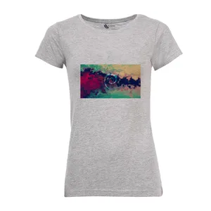 تی شرت آستین کوتاه زنانه مدل آبرنگ