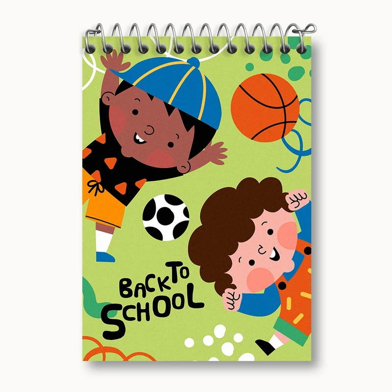 دفتر یادداشت 50 برگ خندالو مدل Back To School کد N713