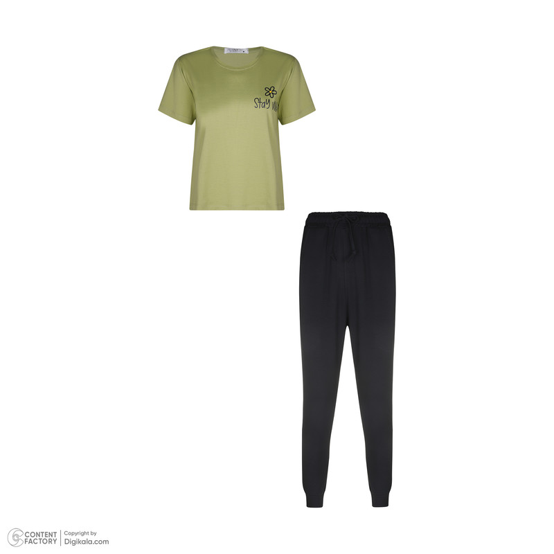 ست تی شرت آستین کوتاه و شلوار زنانه لوینت  مدل استلا