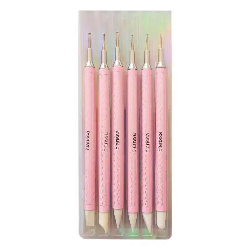 قلم موی طراحی ناخن کلاریلا مدل داتینگ بسته 6 عددی