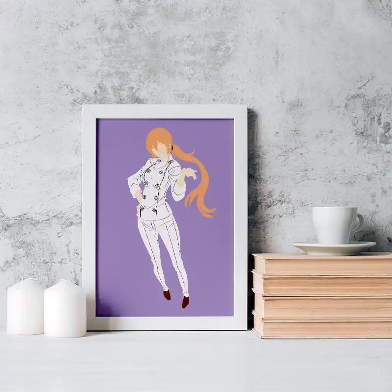 تابلو خندالو مدل ارینا انیمه جنگ غذاها کد 17012