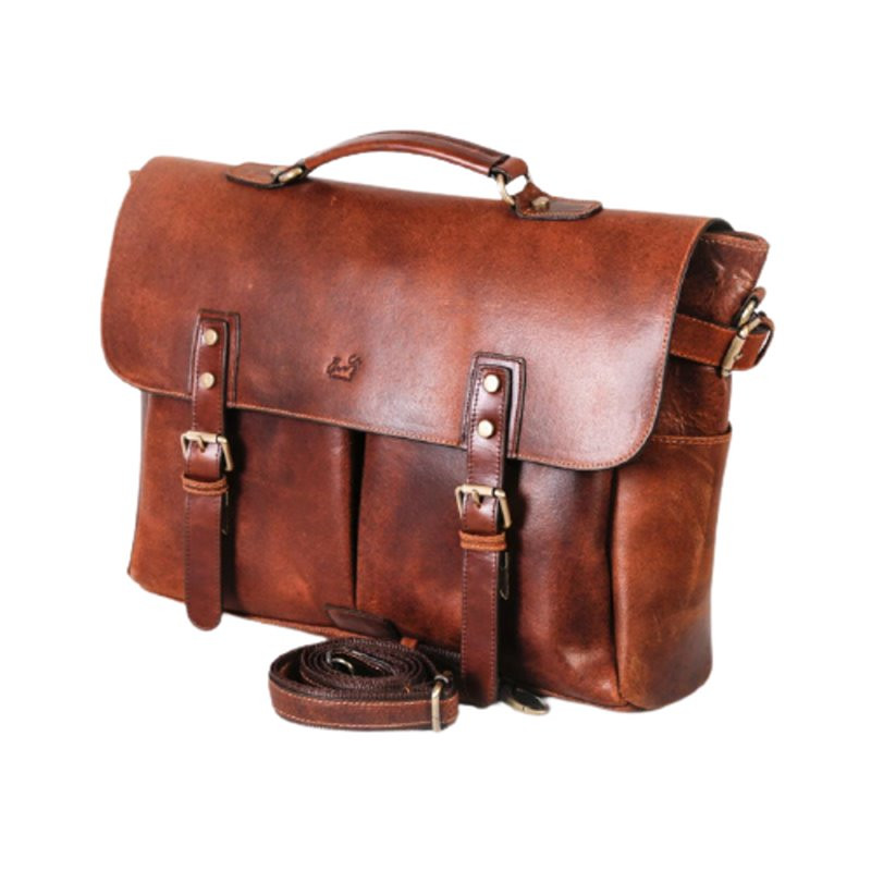 کیف دستی چرم آسو مدل ماکان