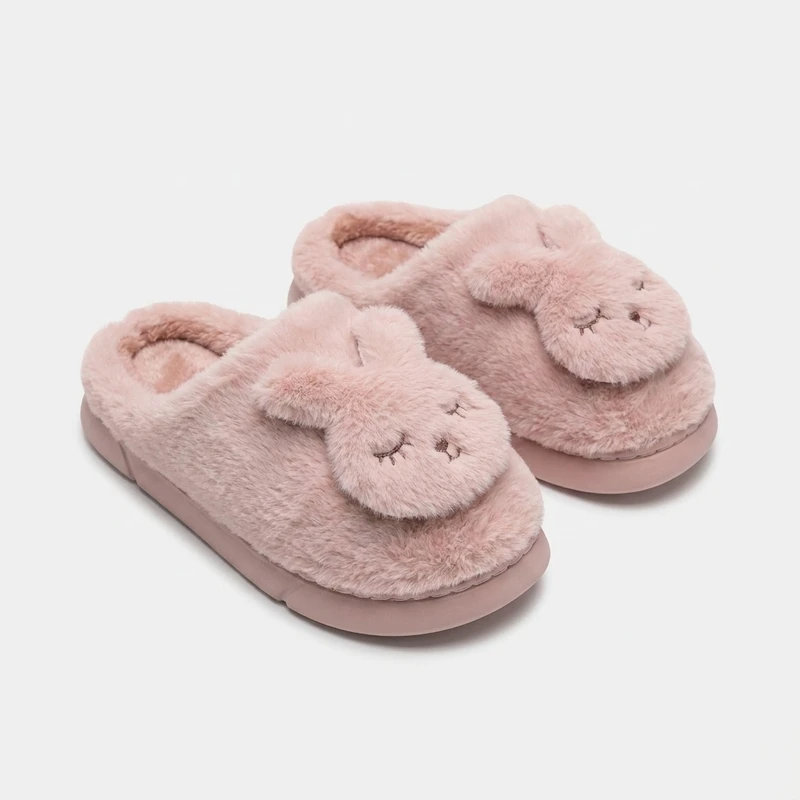 دمپایی حوله‌ای مدل خرگوشی جلوبسته کد 1610-LPK