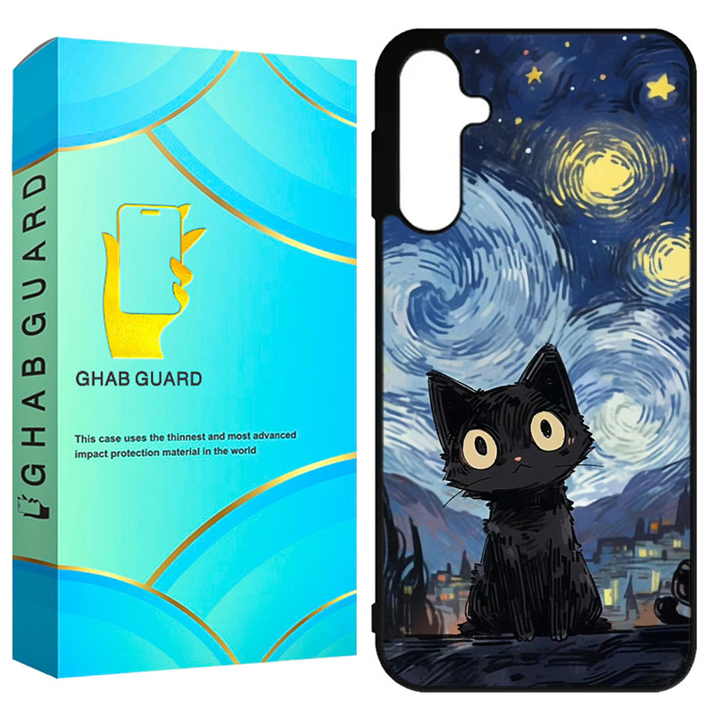 کاور قاب گارد طرح گربه مدل GCHPA55 مناسب برای گوشی موبایل سامسونگ Galaxy A55 5G