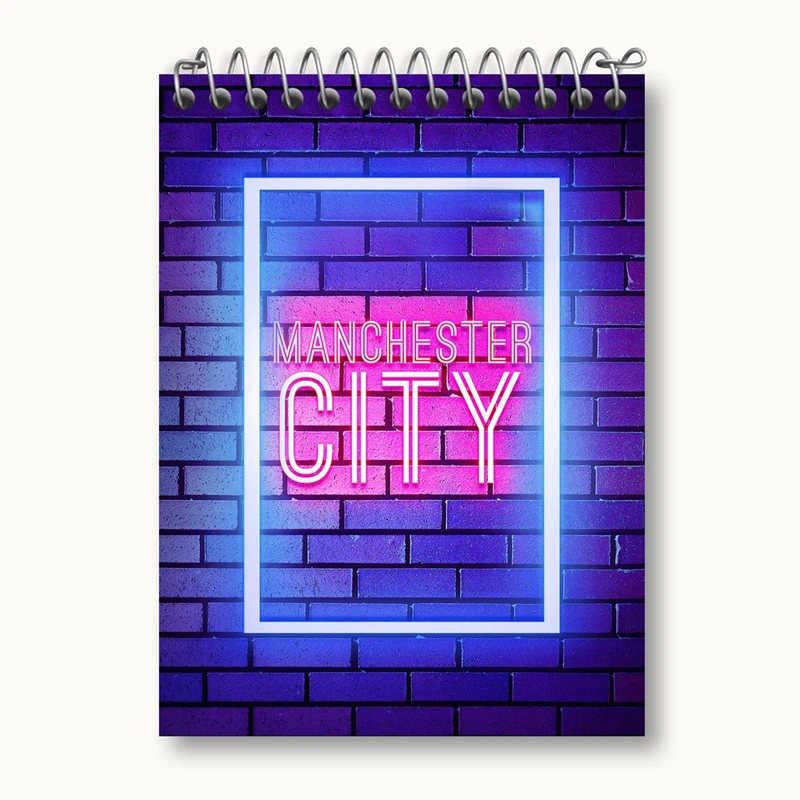 دفتر یادداشت 50 برگ خندالو مدل باشگاه منچستر سیتی کد 26763