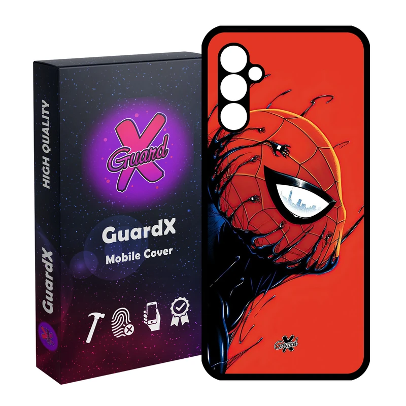 کاور گارد ایکس طرح مرد عنکبوتی مدل Glass10566 مناسب برای گوشی موبایل سامسونگ Galaxy A24/A24 4G/M34 5G