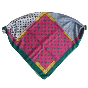 روسری زنانه مدل مینی نخی چهارخانه کد 68