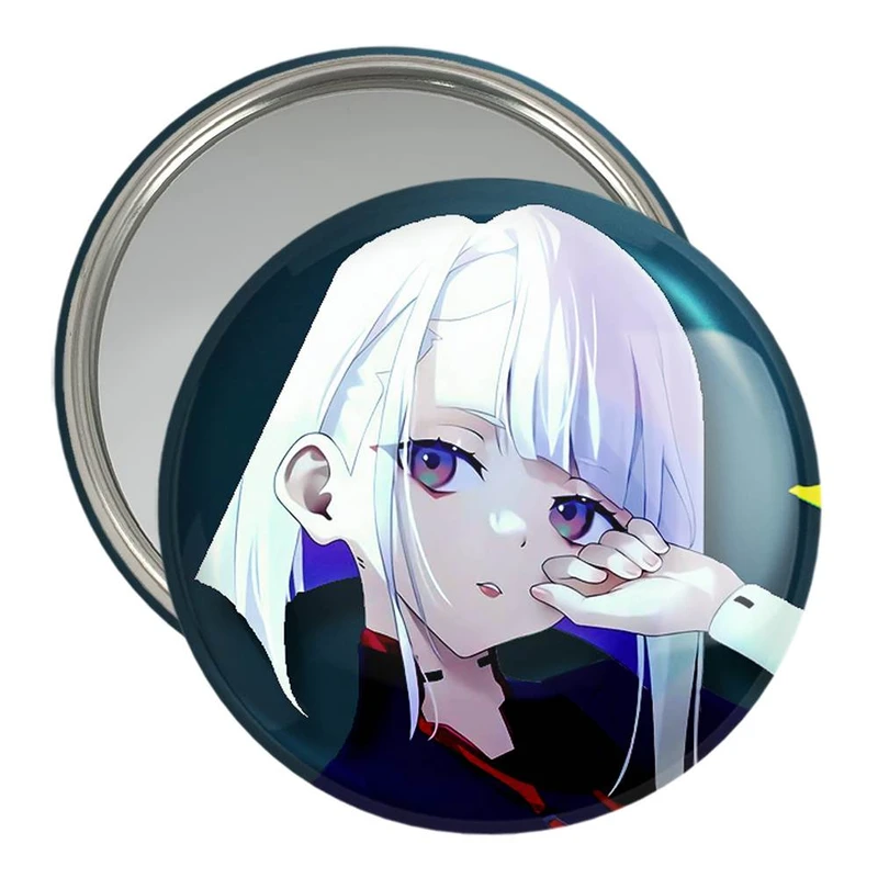 آینه جیبی خندالو مدل لوسی انیمه سایبر بانک Cyberpunk  کد 22457