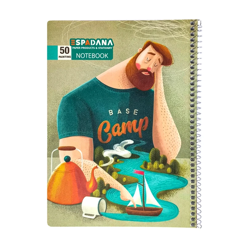 دفتر نقاشی 50 برگ اسپادانا مدل آرتا طرح فانتزی کد 1705