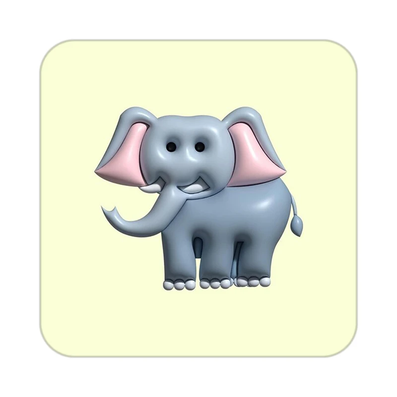 زیر لیوانی کاکتی طرح حیوانات کارتونی مدل mp27234