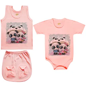 ست 3 تکه لباس نوزادی کارانس مدل PRSZS-3251