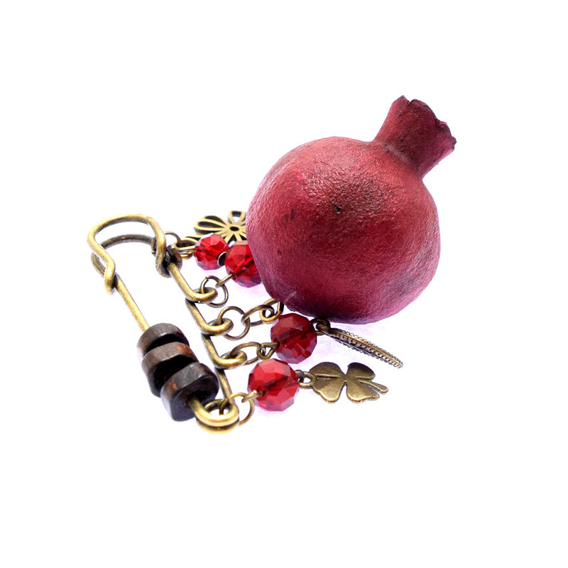 سنجاق سینه زنانه مدل انار یلدا Y63