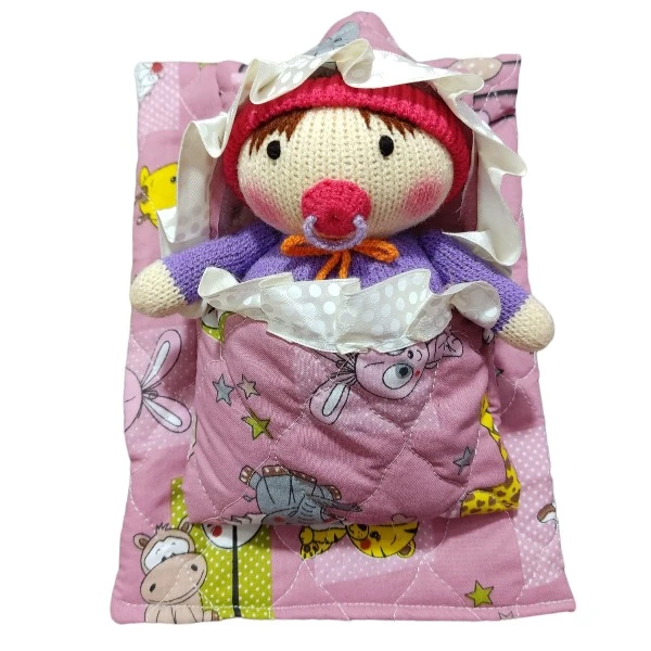 عروسک بافتنی مدل نی نی قنداقی کد 2025