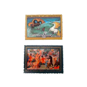 تمبر یادگاری مدل هنری کد bc-1402 مجموعه 2 عددی