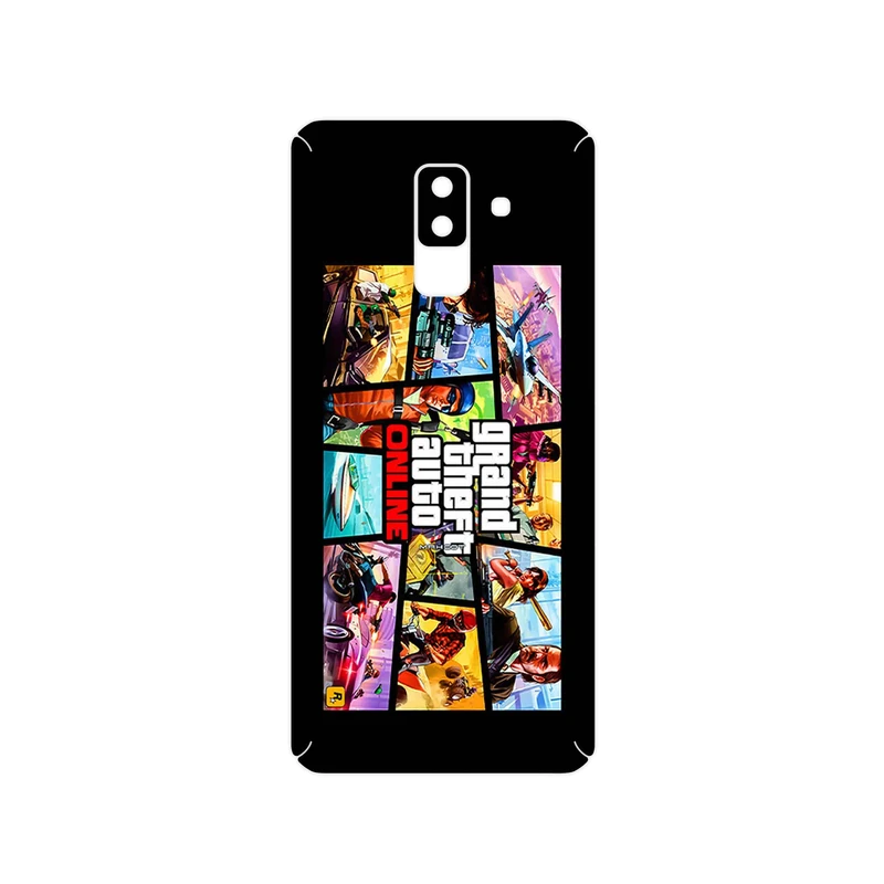 برچسب پوششی ماهوت مدل GTA Online Game Series مناسب برای گوشی موبایل سامسونگ Galaxy A6 Plus 2018