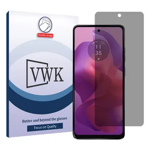 VWK Tough model privacy screen protector suitable for Motorola Moto G24 mobile phone