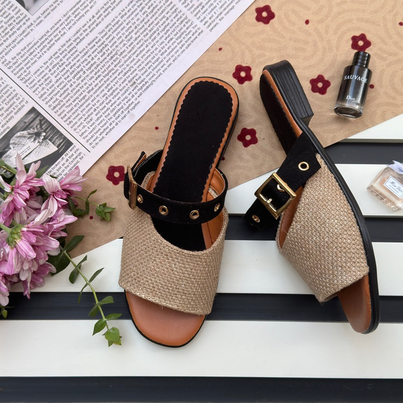 صندل زنانه نیکتا مدل ترمه کد BL